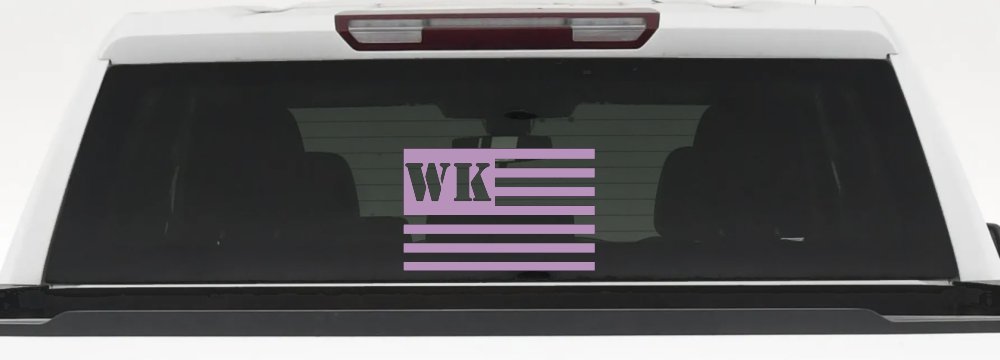 Jeep WK American USA Flag Right Off Road Car or Truck Window Decal Sticker