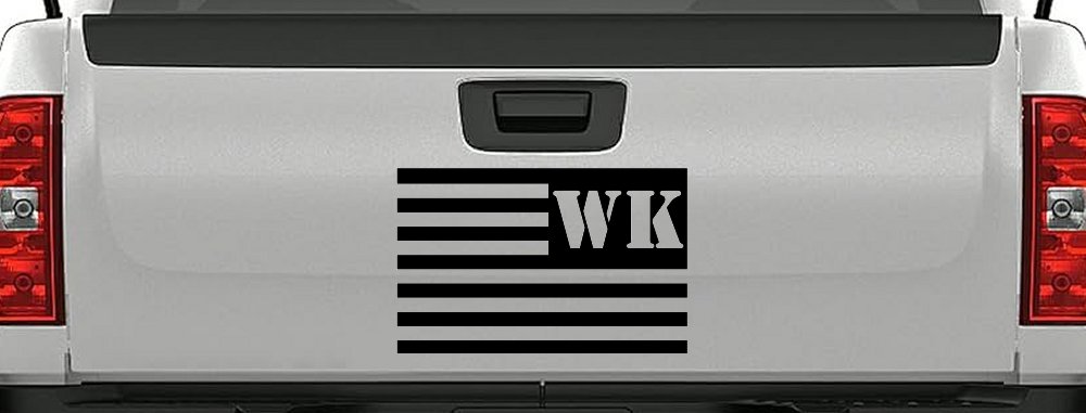 Jeep WK American USA Flag Left Off Road Car or Truck Window Decal Sticker