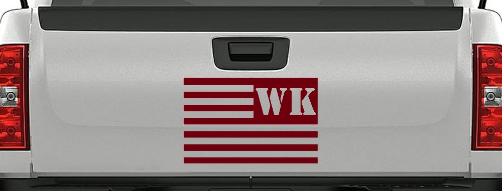 Jeep WK American USA Flag Left Off Road Car or Truck Window Decal Sticker