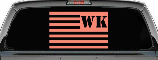 Jeep WK American USA Flag Left Off Road Car or Truck Window Decal Sticker
