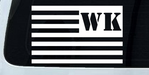 Jeep WK American USA Flag Left Off Road Car or Truck Window Decal Sticker