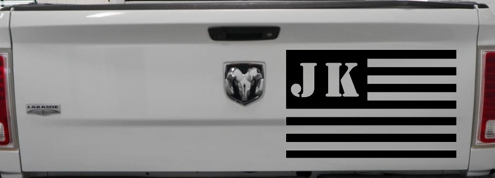 Jeep JK American USA Flag Right Off Road Car or Truck Window Decal Sticker