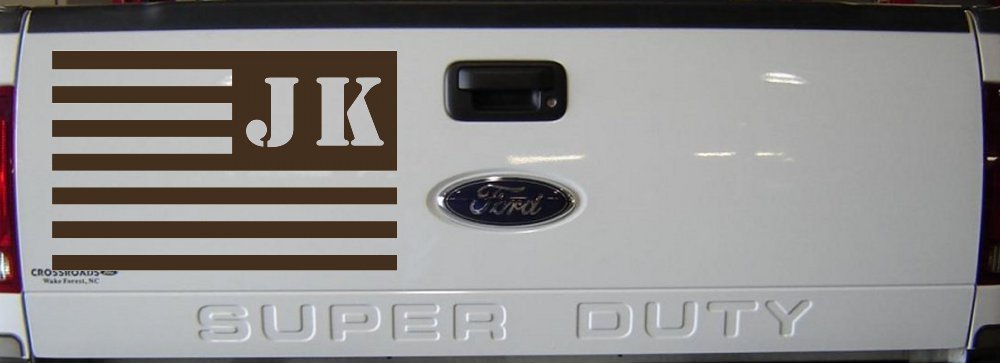 Jeep JK American USA Flag Left Off Road Car or Truck Window Decal Sticker