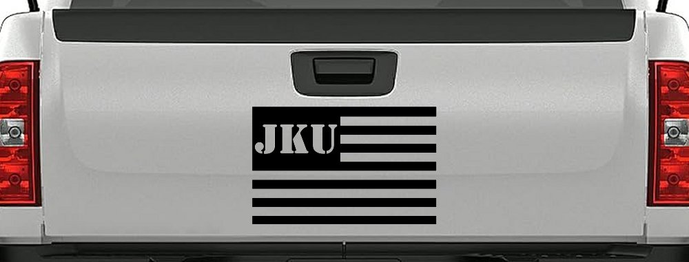 Jeep JKU American USA Flag Right Off Road Car or Truck Window Decal Sticker