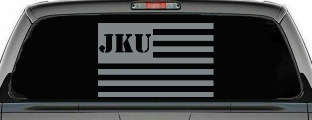 Jeep JKU American USA Flag Right Off Road Car or Truck Window Decal Sticker