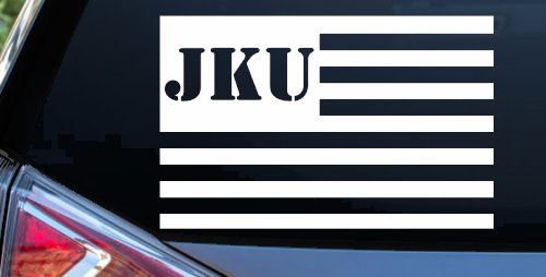 Jeep JKU American USA Flag Right Off Road Car or Truck Window Decal Sticker