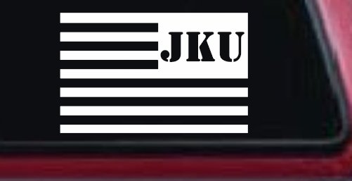 Jeep JKU American USA Flag Left Off Road Car or Truck Window Decal Sticker