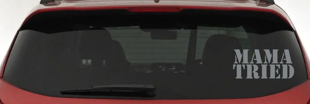 Mama Tried Country Car or Truck Window Decal Sticker (Telegrey)