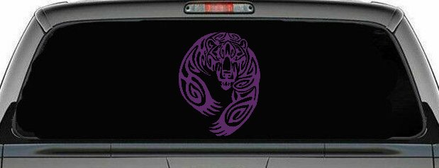 Tribal Indian native American Bear Western Car or Truck Window Decal Sticker