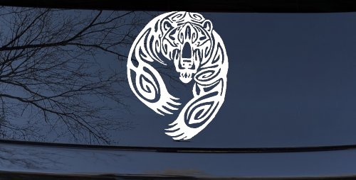Tribal Indian native American Bear Western Car or Truck Window Decal Sticker