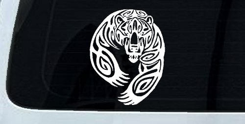 Tribal Indian native American Bear Western Car or Truck Window Decal Sticker
