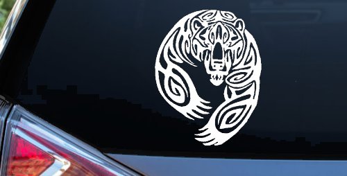 Tribal Indian native American Bear Western Car or Truck Window Decal Sticker