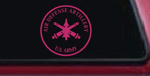 US Army Air Defense Artillery  Military Car or Truck Window Decal Sticker