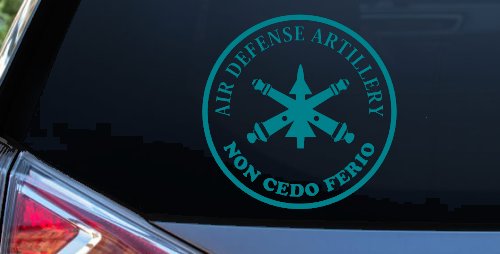 US Army Air Defense Artillery Non Cedo Ferio Military Car or Truck Window Decal Sticker