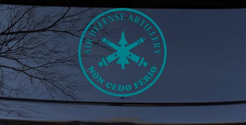 US Army Air Defense Artillery Non Cedo Ferio Military Car or Truck Window Decal Sticker