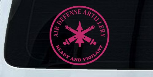 US Army Air Defense Artillery Ready and Vigilant Military Car or Truck Window Decal Sticker