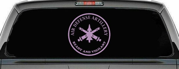 US Army Air Defense Artillery Ready and Vigilant Military Car or Truck Window Decal Sticker