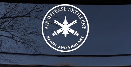 US Army Air Defense Artillery Ready and Vigilant Military Car or Truck Window Decal Sticker