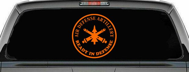 US Army Air Defense Artillery Ready in Defense Military Car or Truck Window Decal Sticker