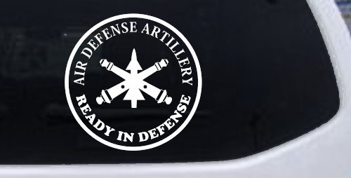 US Army Air Defense Artillery Ready in Defense Military Car or Truck Window Decal Sticker