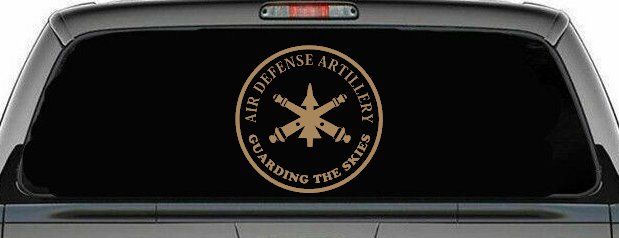 US Army Air Defense Artillery GUARDING THE SKIES Military Car or Truck Window Decal Sticker