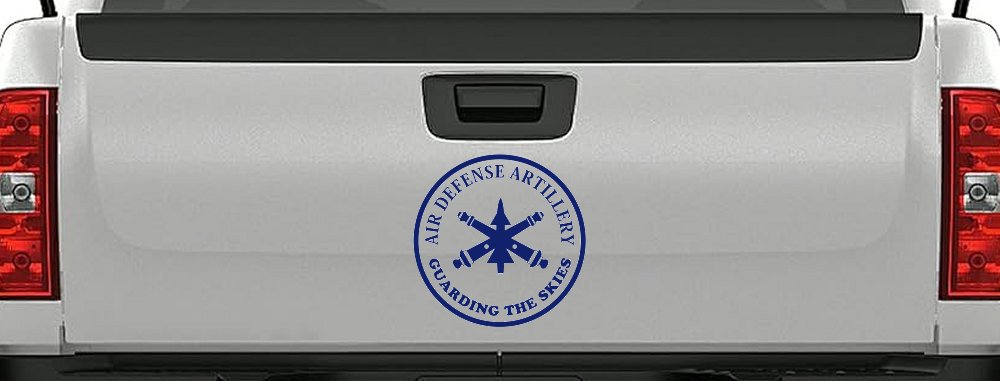 US Army Air Defense Artillery GUARDING THE SKIES Military Car or Truck Window Decal Sticker