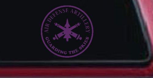US Army Air Defense Artillery GUARDING THE SKIES Military Car or Truck Window Decal Sticker