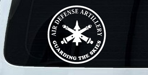US Army Air Defense Artillery GUARDING THE SKIES Military Car or Truck Window Decal Sticker