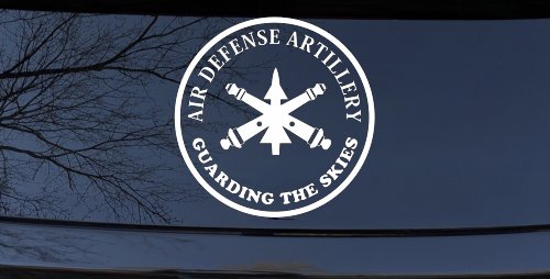 US Army Air Defense Artillery GUARDING THE SKIES Military Car or Truck Window Decal Sticker