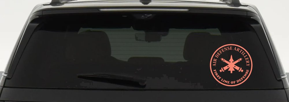 US Army Air Defense Artillery FIRST LINE OF DEFENSE Military Car or Truck Window Decal Sticker