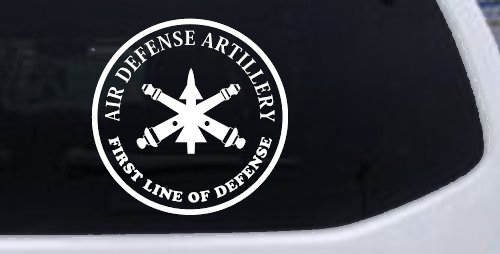 US Army Air Defense Artillery FIRST LINE OF DEFENSE Military Car or Truck Window Decal Sticker