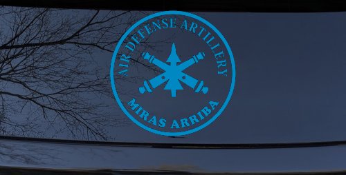 US Army Air Defense Artillery MIRAS ARRIBA Military Car or Truck Window Decal Sticker