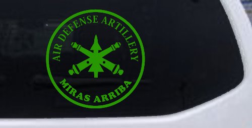 US Army Air Defense Artillery MIRAS ARRIBA Military Car or Truck Window Decal Sticker