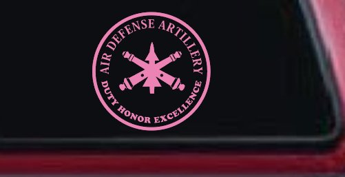 US Army Air Defense Artillery DUTY HONOR EXCELLENCE Military Car or Truck Window Decal Sticker