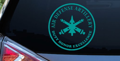 US Army Air Defense Artillery DUTY HONOR EXCELLENCE Military Car or Truck Window Decal Sticker