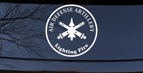 US Army Air Defense Artillery Lighting Fire Military Car or Truck Window Decal Sticker