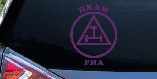 York Rite Emblem HRAM PHA Car or Truck Window Decal Sticker