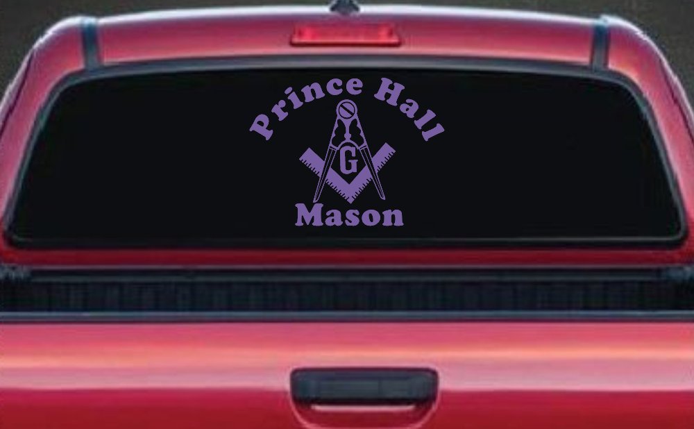 Masonic Square and Compass Prince Hall Mason Freemason Car or Truck Window Decal Sticker