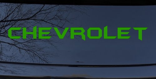 Chevrolet Car or Truck Window Decal Sticker