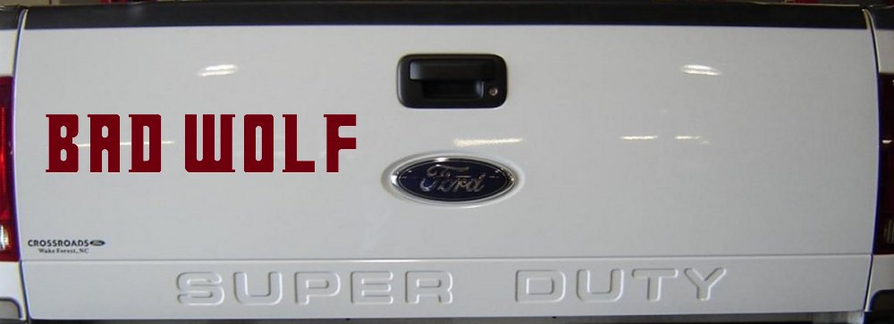 Doctor Who Bad Wolf Sci Fi Car or Truck Window Vinyl Decal Sticker (Burgundy)