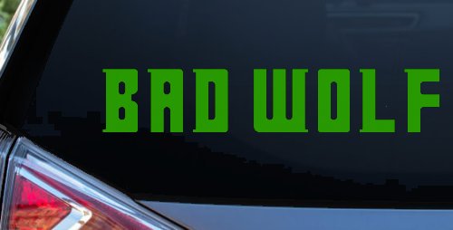 Doctor Who Bad Wolf Sci Fi Car or Truck Window Decal Sticker
