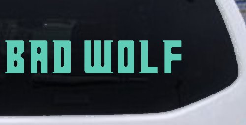 Doctor Who Bad Wolf Sci Fi Car or Truck Window Vinyl Decal Sticker (Mint)
