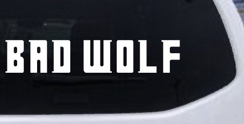 Doctor Who Bad Wolf Sci Fi Car or Truck Window Decal Sticker