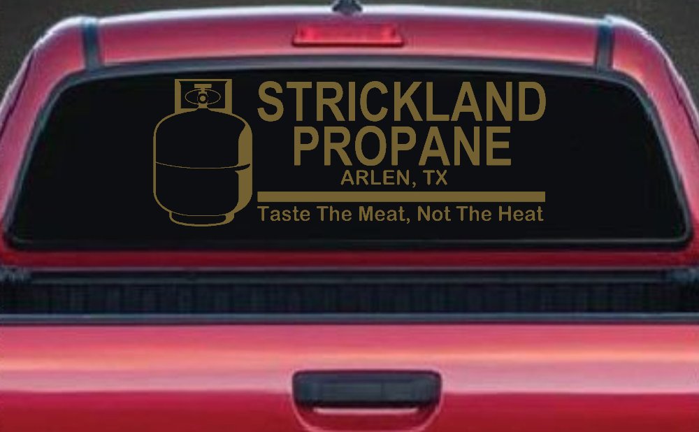 Strickland Propane King Hill Cartoons Car or Truck Window Decal Sticker