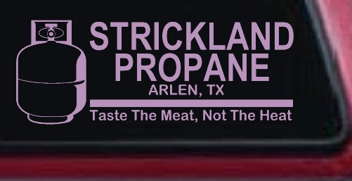 Strickland Propane King Hill Cartoons Car or Truck Window Decal Sticker
