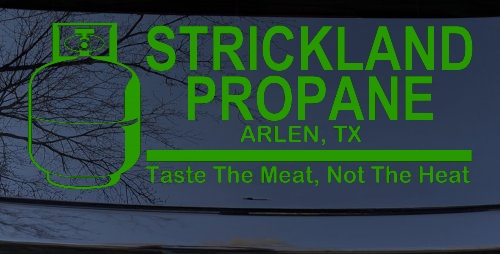 Strickland Propane King Hill Cartoons Car or Truck Window Decal Sticker