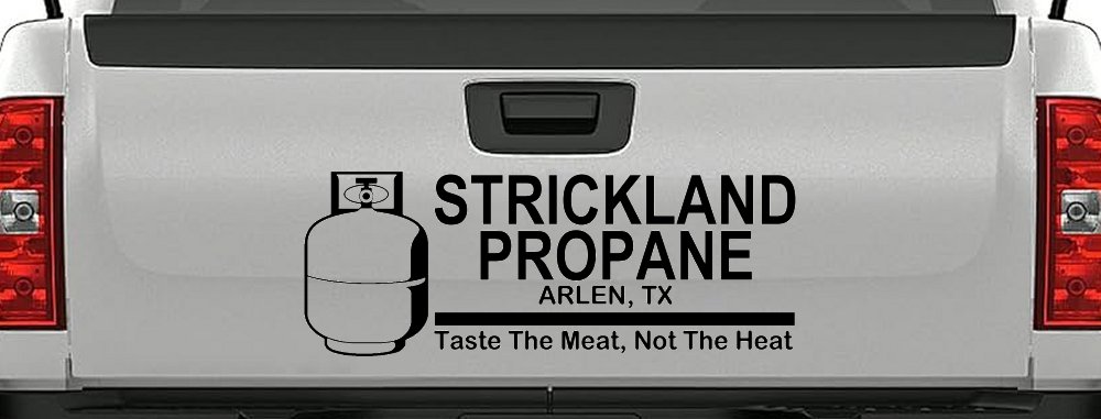 Strickland Propane King Hill Cartoons Car or Truck Window Decal Sticker (Matte Black)