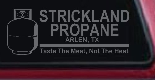 Strickland Propane King Hill Cartoons Car or Truck Window Decal Sticker