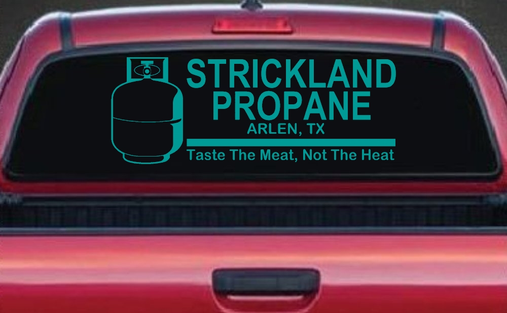 Strickland Propane King Hill Cartoons Car or Truck Window Decal Sticker