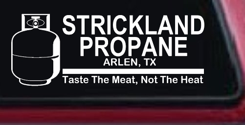 Strickland Propane King Hill Cartoons Car or Truck Window Decal Sticker